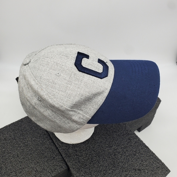 Cleveland Indians Hat Guardians C Baseball Cap Blue Gray Hall Of Fame STH - Picture 10 of 10